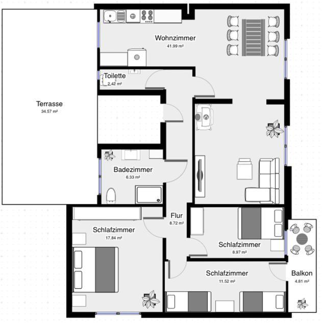 Ferienwohnung Auszeit Zwiefalten Luaran gambar